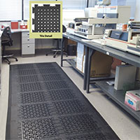  Comfort Flow Linkable Tile Commercial Mats