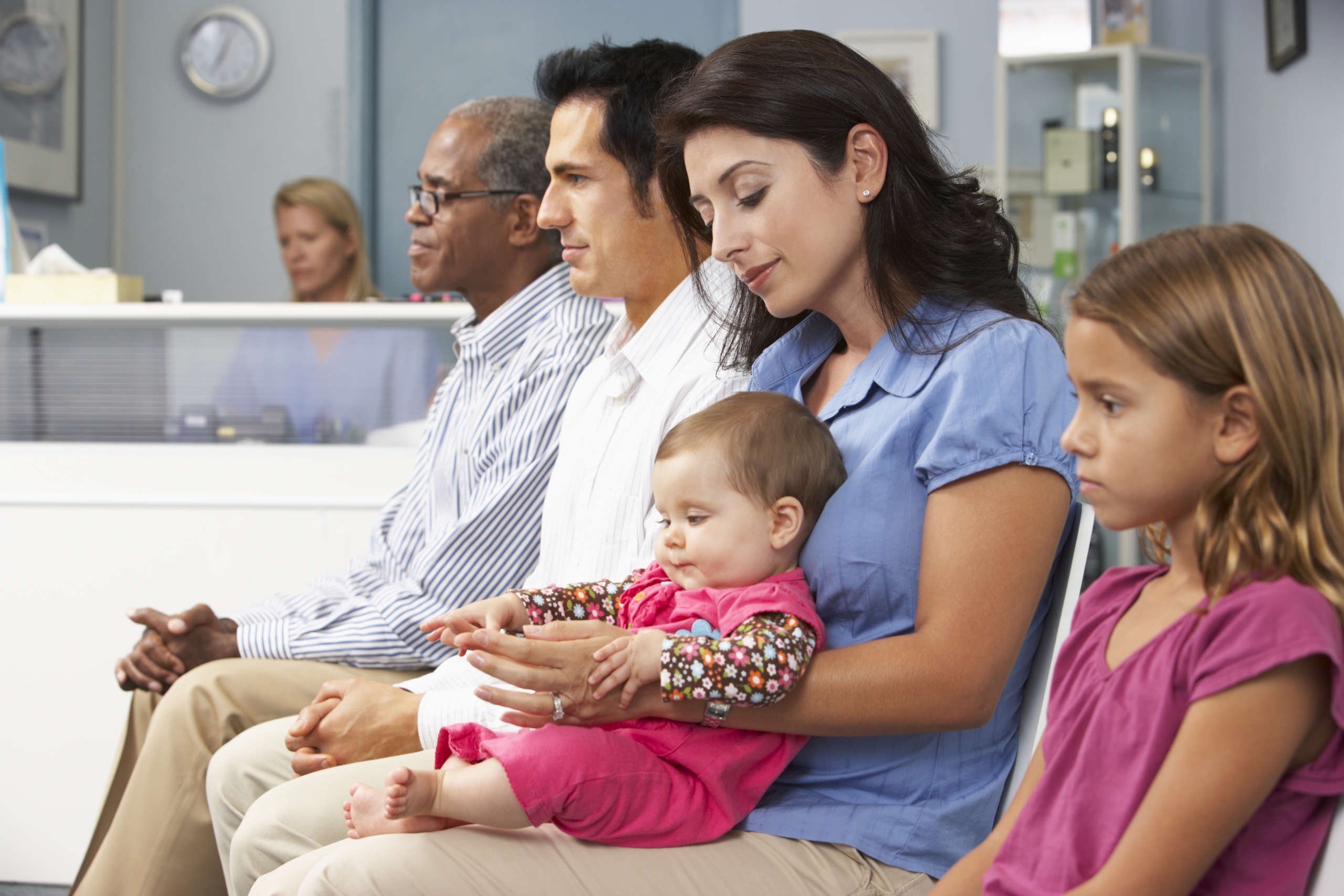 medical waiting room with patients